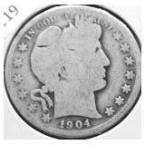 1904 BARBER HALF DOLLAR G