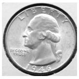 1946 D CHOICE BU WASHINGTON QUARTER