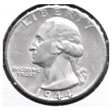 1944 D WASHINGTON QUARTER AU
