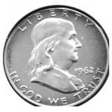 1962 PROOF FRANKLIN HALF DOLLAR