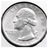 1944 S CHOICE BU WASHINGTON QUARTER