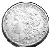 1891 O MORGAN DOLLAR  XF