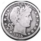 1915 S BARBER HALF DOLLAR G