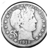 1912 S BARBER HALF DOLLAR G