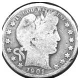 1901 BARBER HALF DOLLAR G