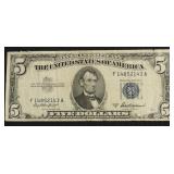 5 DOLLAR SILVER CERTIFICATE XF
