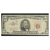 5 DOLLAR US LEGAL TENDER VF INK