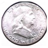 1961 CHOICE BU FRANKLIN HALF DOLLAR