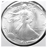 1987 SILVER EAGLE GEM