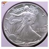 1987 SILVER EAGLE GEM
