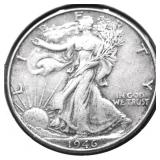 1946 WALKING HALF DOLLAR XF
