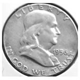 1956 FRANKLIN HALF DOLLAR VF