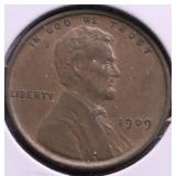 1909 VDB LINCOLN CENT GEM BU