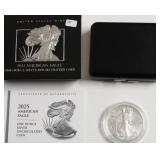 2025 PROOF SILVER EAGLE W BOX PAPERS