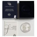 2020 W SILVER EAGLE W BOX PAPERS