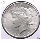 1925 CHOICE BU PEACE DOLLAR
