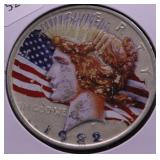 COLORIZED PEACE DOLLAR AU