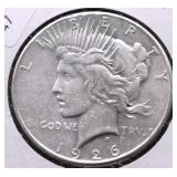 1926 S PEACE DOLLAR VF