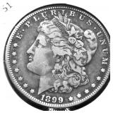 1899 O MORGAN DOLLAR XF