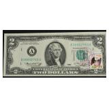 GEM BU 2 $ FIRST DAY COVER FEDSERAL RESERVE NOTE