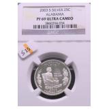 2003 S NGC PF69UC SILVER QUARTER