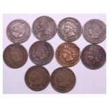10 INDIAN HEAD CENTS