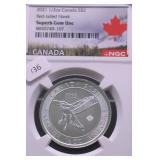 2021 NGC SUPURB GEM CANADA RED TAILED HAWL 1/2 OZ