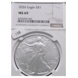 2026 NGC MS69 SILVER EAGLE