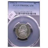 1996 S PCGS PF69DC JEFFERSON NICKEL