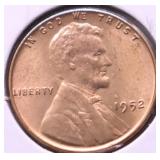 1952 GEM RED LINCOLN CENT
