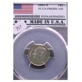 2002 S PCGS PF69DC ROOSEVELT DIME