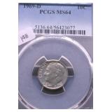 1969 D PCGS MS64 ROOSEVELT DIME