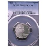 2007 S PCGS PF69DC JEFFERSON NICKEL