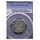 1993 S PCGS PF69DC JEFFERSON NICKEL