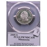 2005 S PCGS PF70DC WASHINGTON QUARTER
