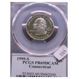 1999 S PCGS PF69DC WASHINGTON QUARTER