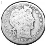 1906 O BARBER HALF DOLLAR G