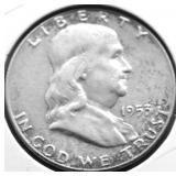 1953 FRANKLIN HALF DOLLAR AU
