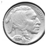 1934 BUFFALO NICKEL XF