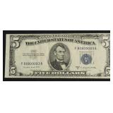 5 DOLLAR SILVER CERTIFICATE XF
