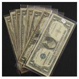 10 SILVER CERTIFICATES