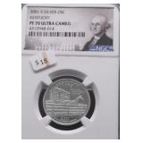 2001 S NGC PF69UC SILVER QUARTER
