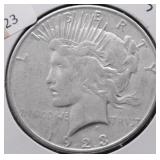 1923 S PEACE DOLLAR XF