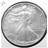 1992 SILVER EAGLE GEM