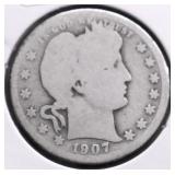 1907 BARBER QUARTER G
