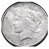 1923 S PEACE DOLLAR XF