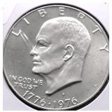 SILVER PROOF BICENTENNIAL IKE DOLLAR