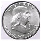 1960 GEM BU FRANKLIN HALF DOLLAR