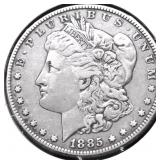 1885 MORGAN DOLLAR XF