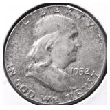 1952 FRANKLIN HALF DOLLAR AU